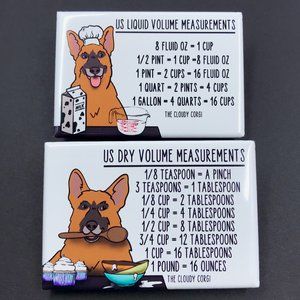 Belgian Malinois Dog Kitchen Measuring Magnet Set